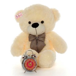 2.5 Feet Peach Big Teddy Bear with a Bow